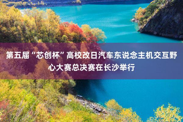 第五届“芯创杯”高校改日汽车东说念主机交互野心大赛总决赛在长沙举行